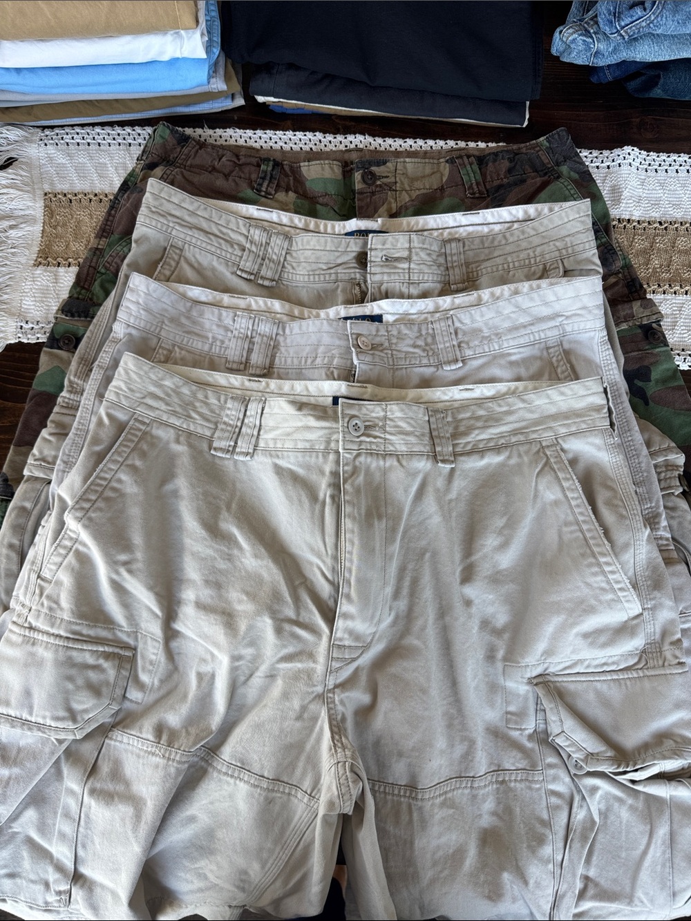Polo by Ralph Lauren Men's Beige/Tan/Camo Cargo Shorts
